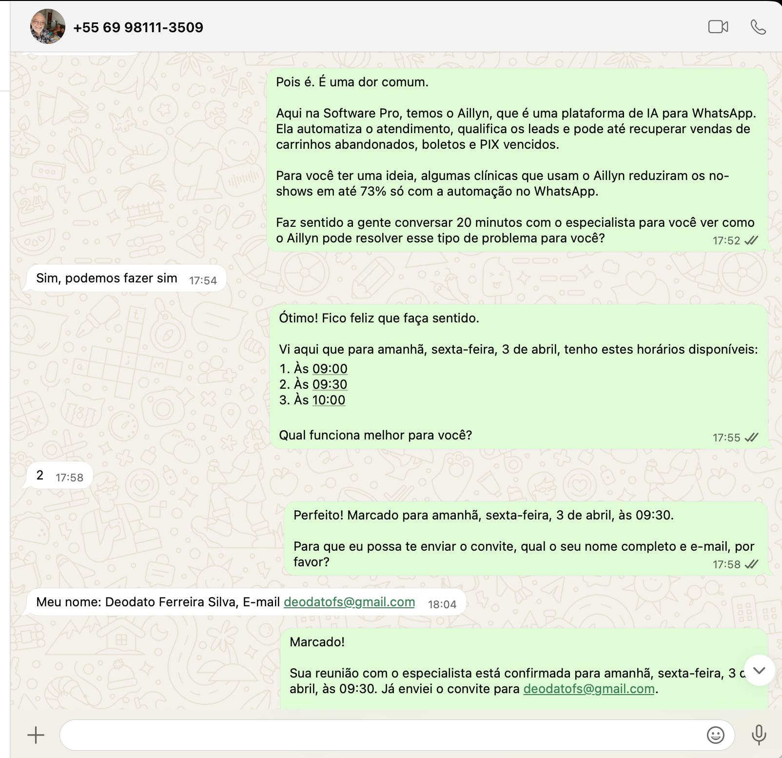 Agendamento Automático
